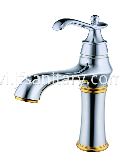 Single handle basin sink faucet brass